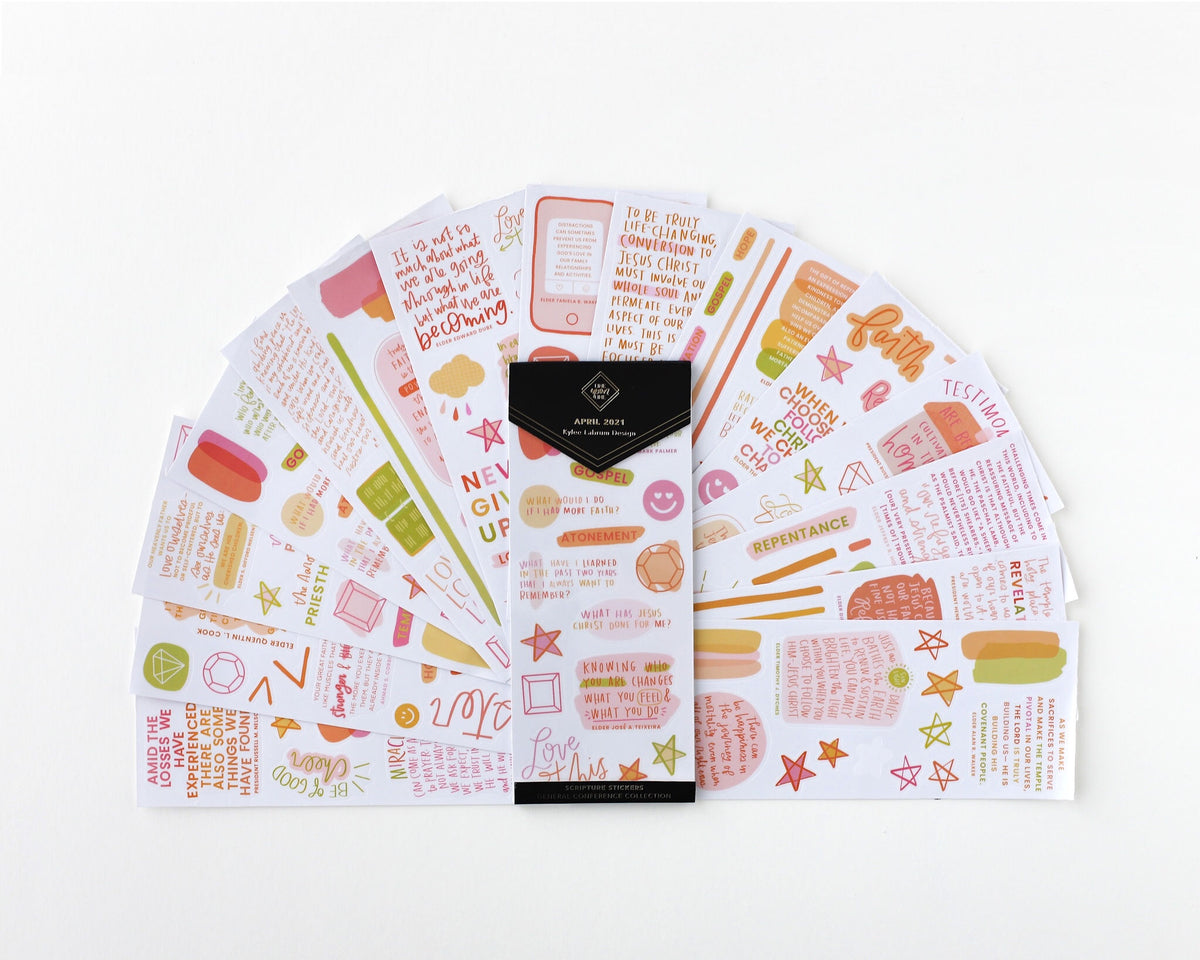 General Conference Scripture Stickers