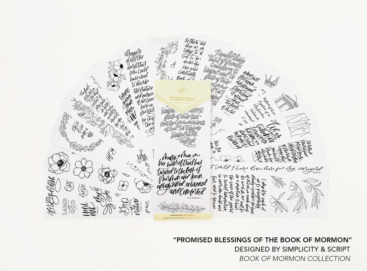 Book Of Mormon Scripture Stickers