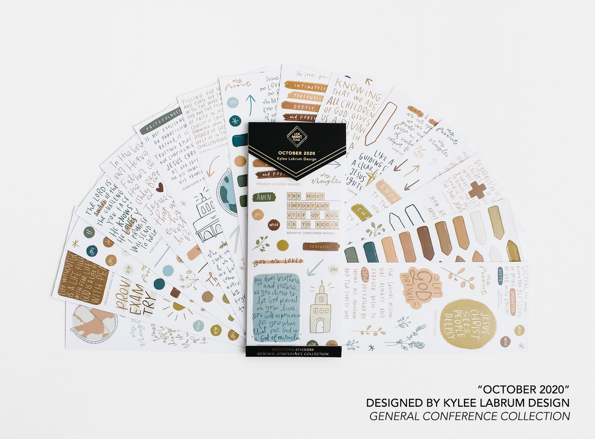 General Conference Scripture Stickers