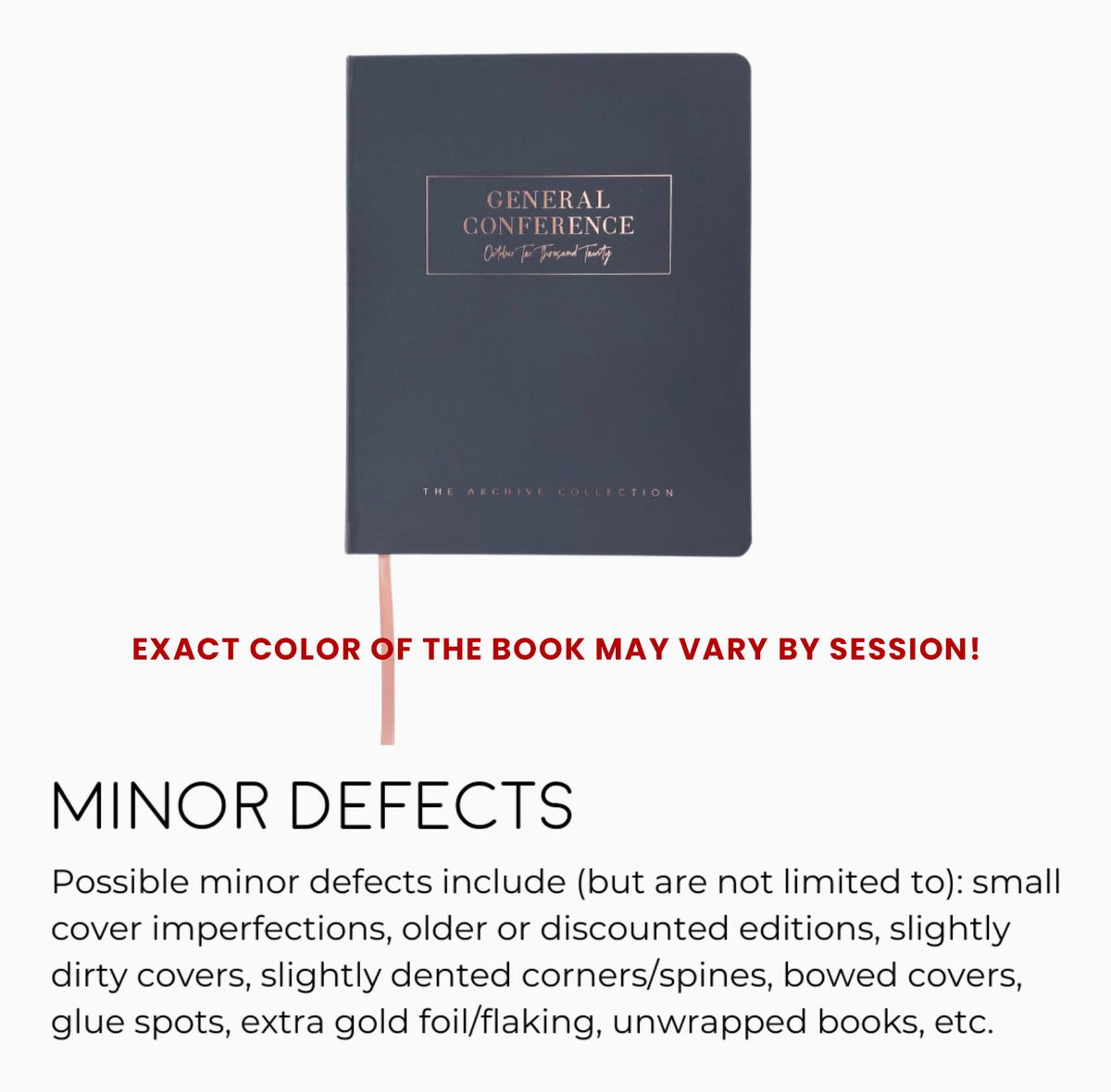 WAREHOUSE SALE: GENERAL CONFERENCE